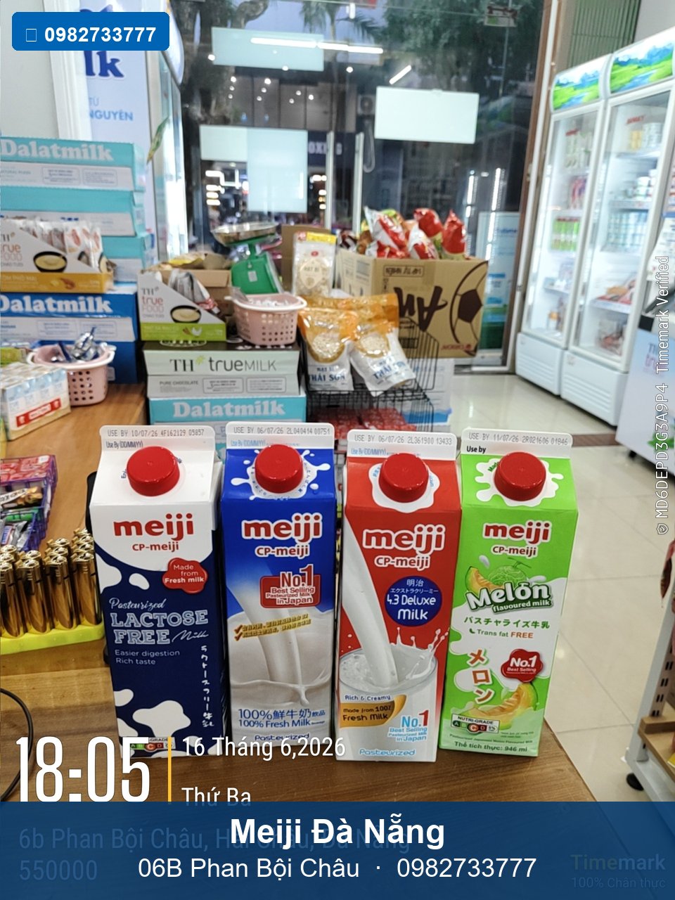 Lối vào cửa hàng Meiji Phan Bội Châu