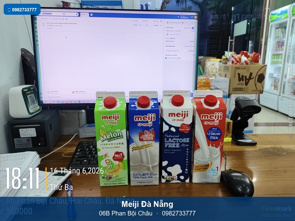 Banner cửa hàng Meiji Phan Bội Châu