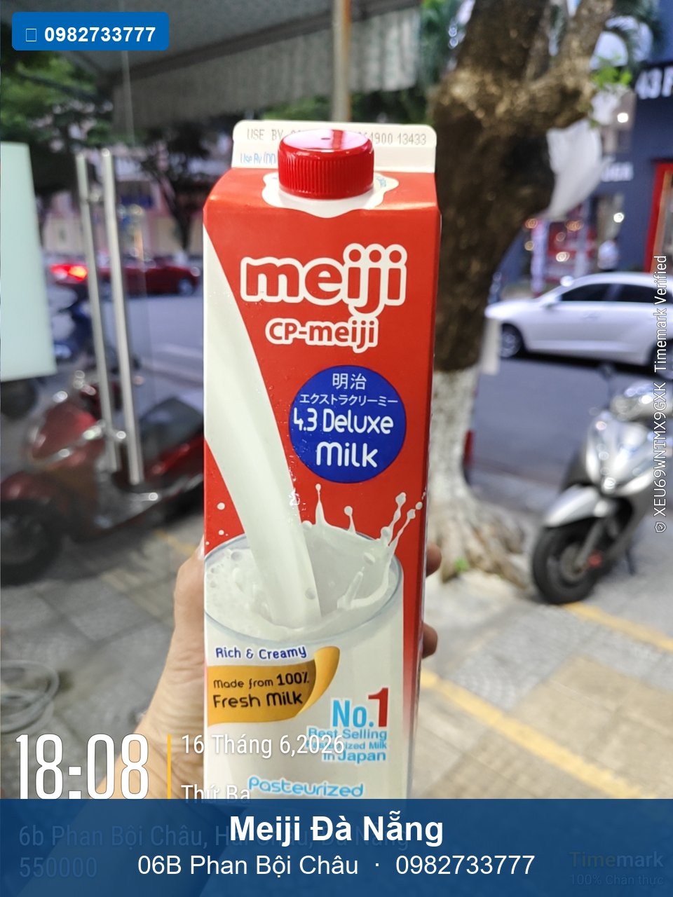Toàn cảnh cửa hàng Meiji 06B Phan Bội Châu Đà Nẵng